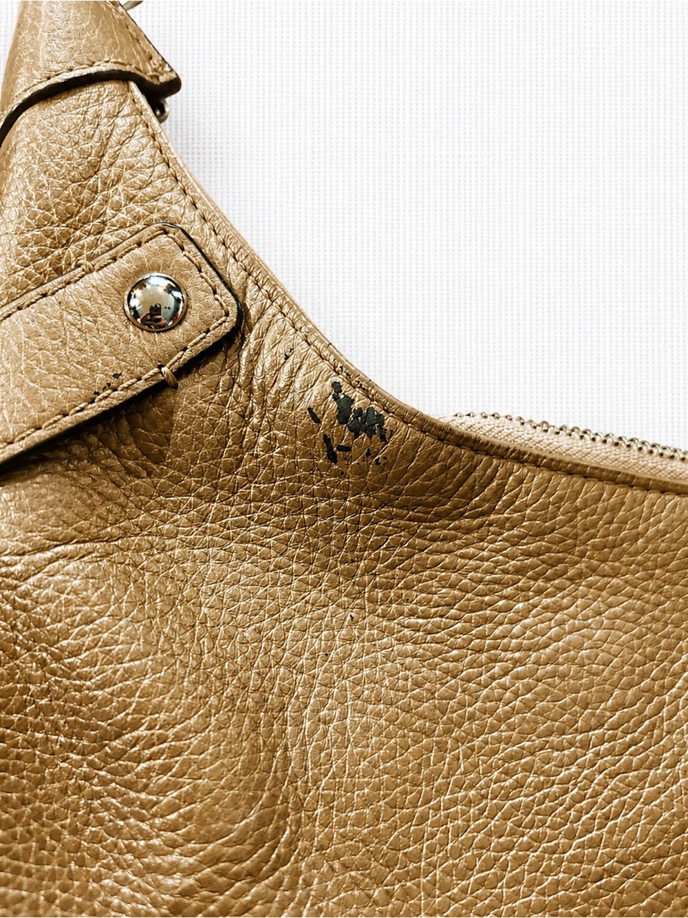 Vintage Coach Penelope Leather Hobo Shoulder Bag Tan Brown 22090 - Picture 4 of 7
